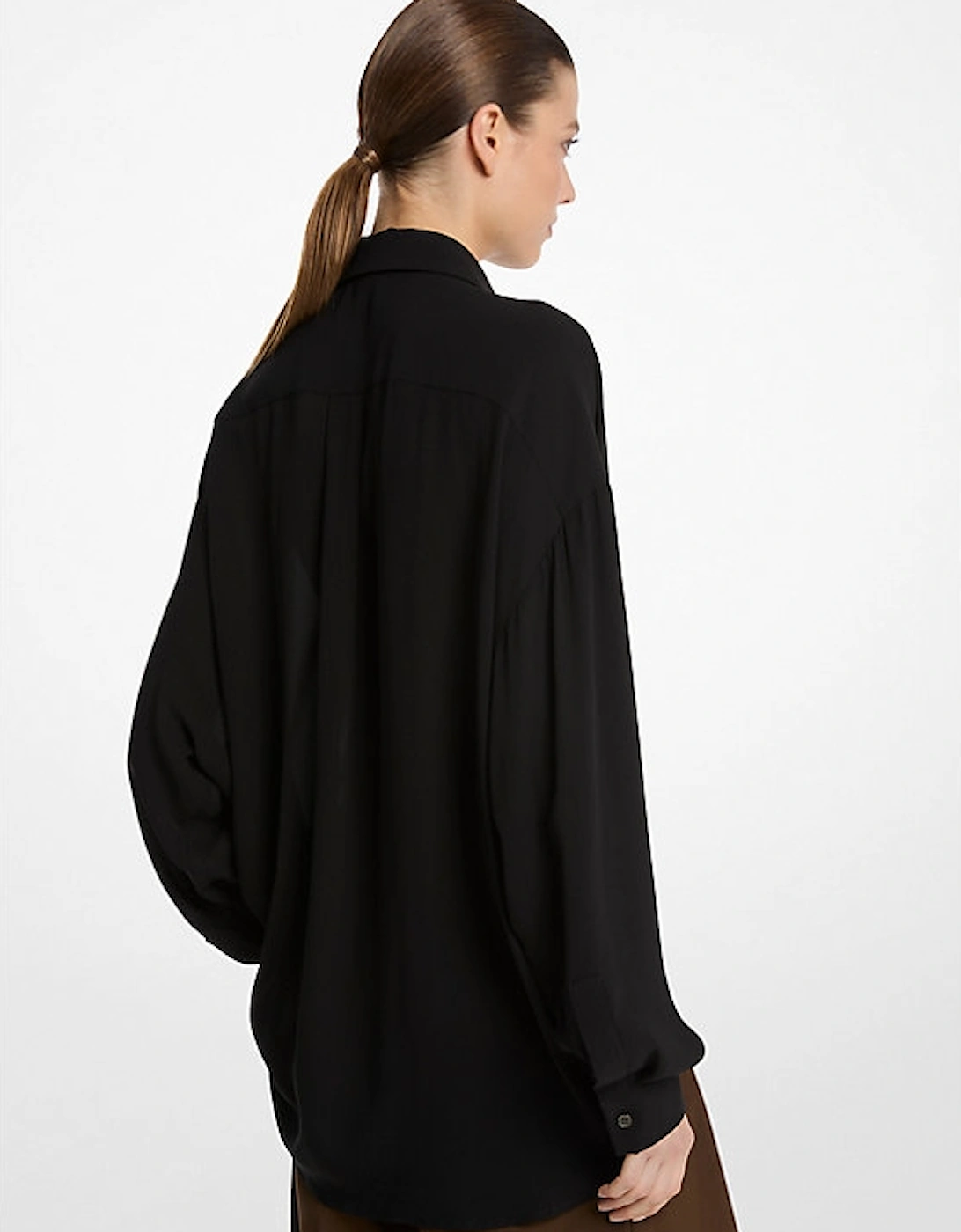 Silk Georgette Oversized Shirt