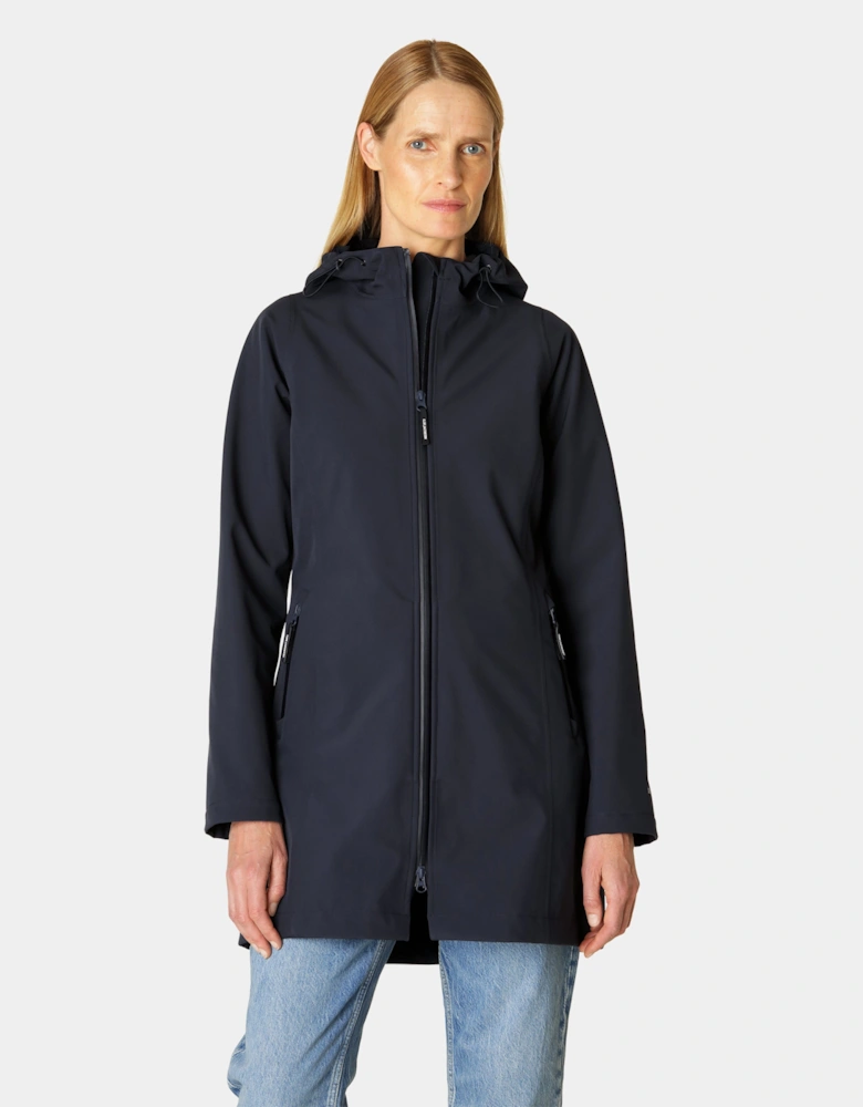 Daybreak Womens Softshell Raincoat - Dark Indigo 660