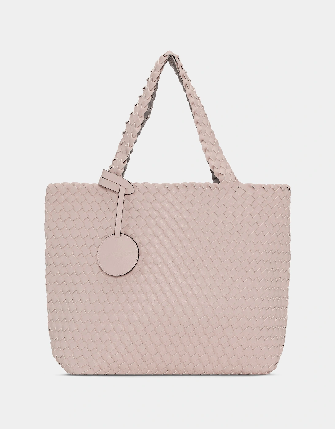 Reversable Womens Braided Shopper - Rose Silver 320710, 2 of 1