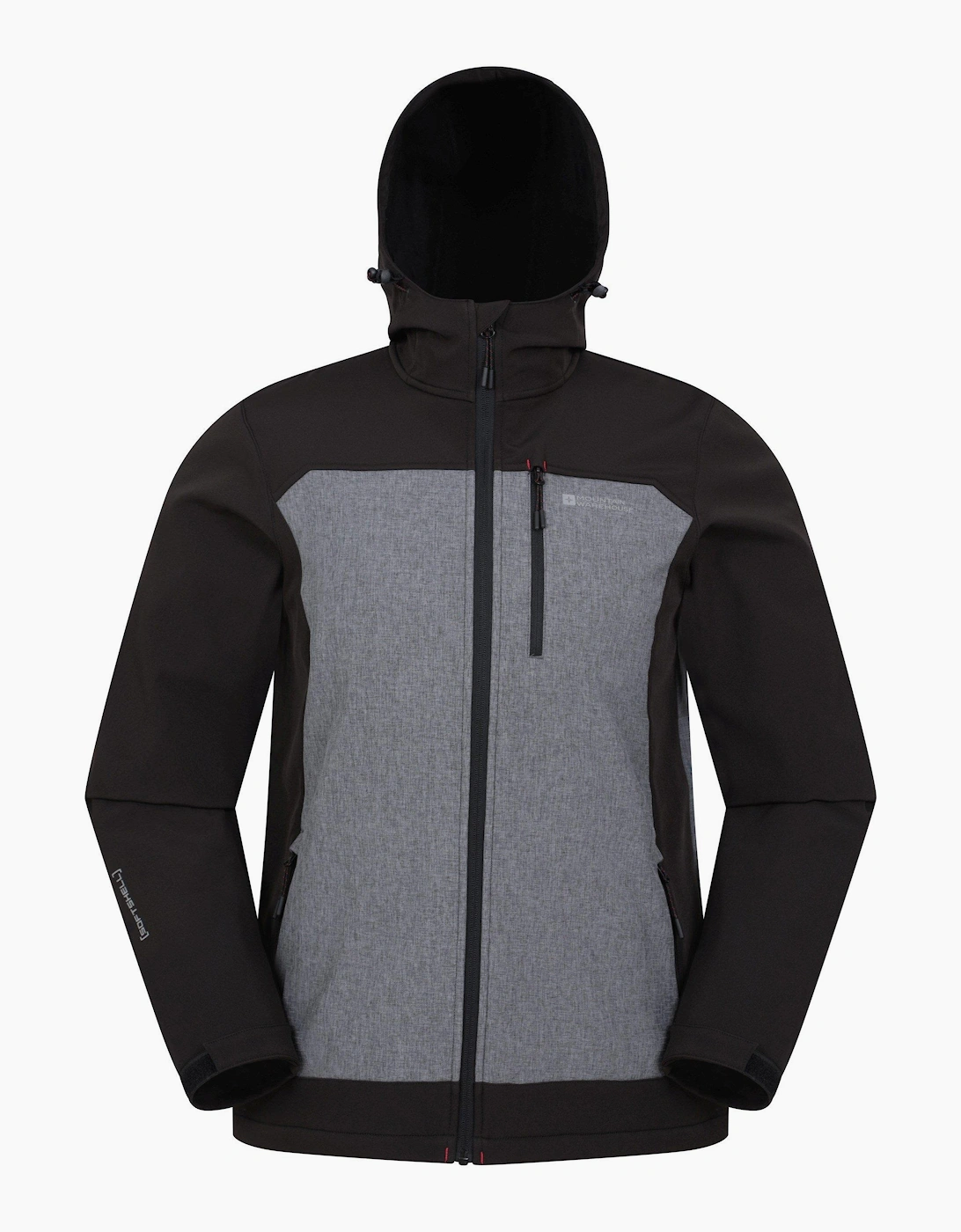 Mountain Warehouse Men's Mountain Warehouse Mens Illuminate II Soft Shell Jacket - Grey
