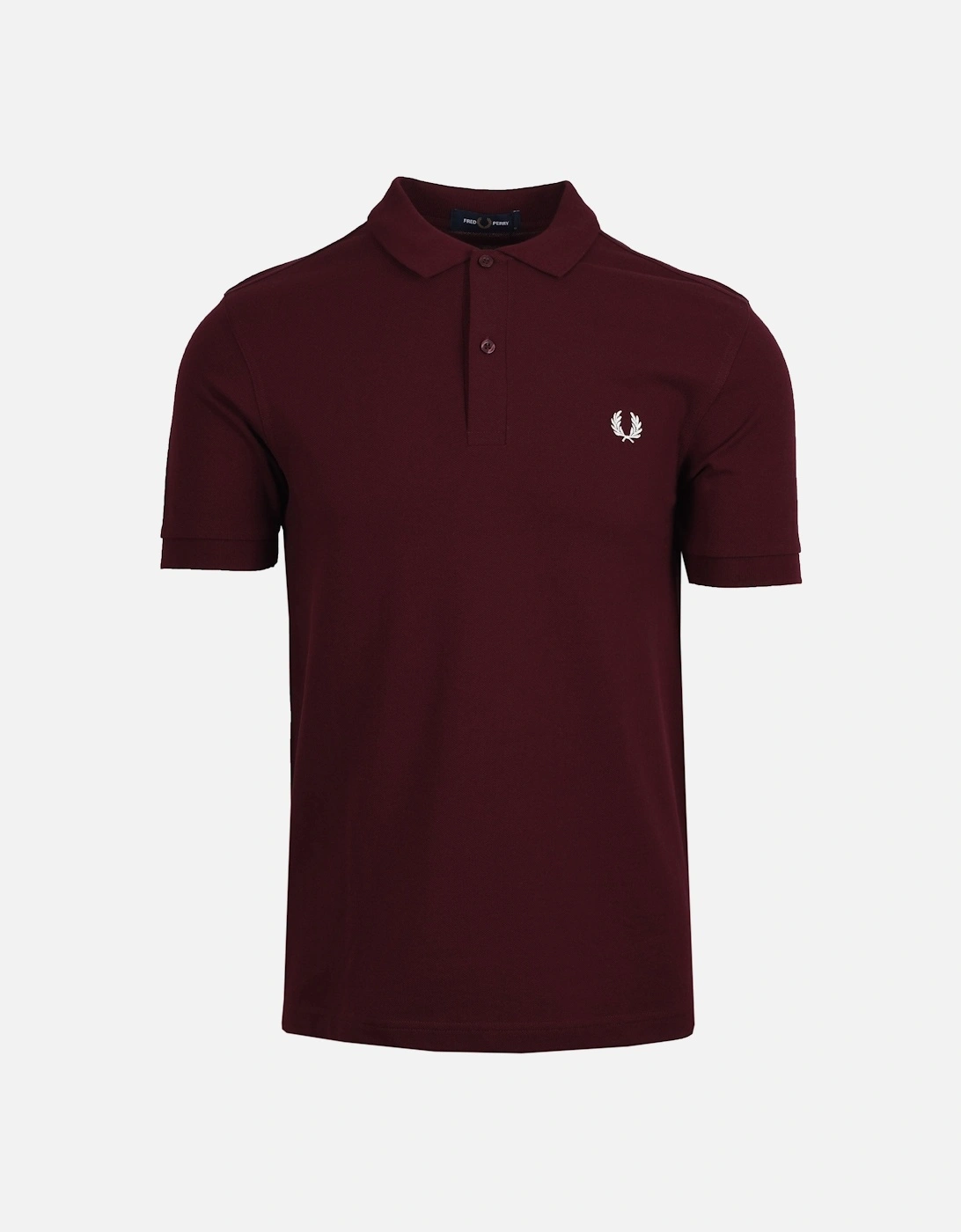 Men's Fred Perry Plain Polo Shirt Oxblood - Red/Purple - Size: 38