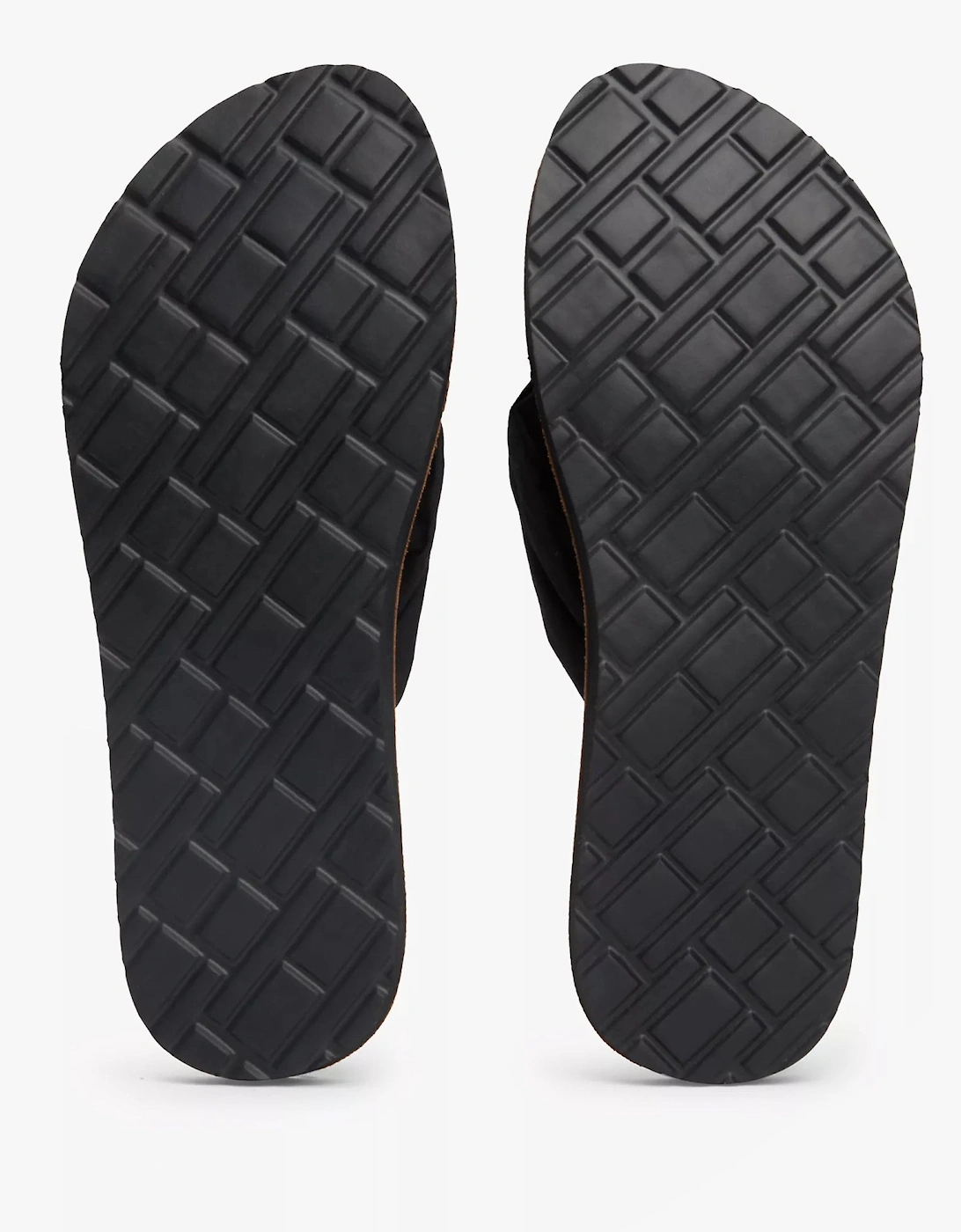 ELEVATED BEACH Womens Flip Flops Black