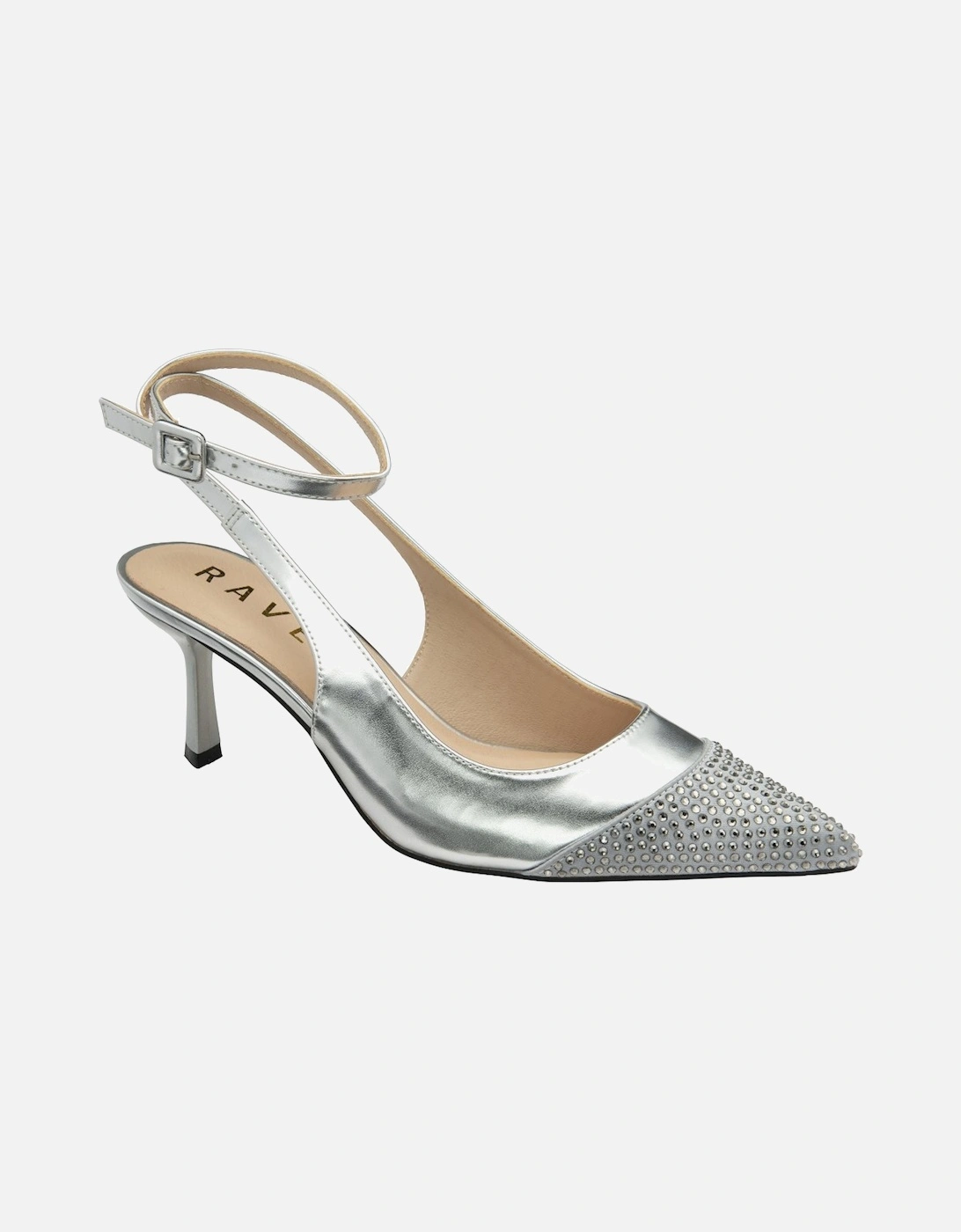 Catrine Womens Slingback Court Shoes, 5 of 4