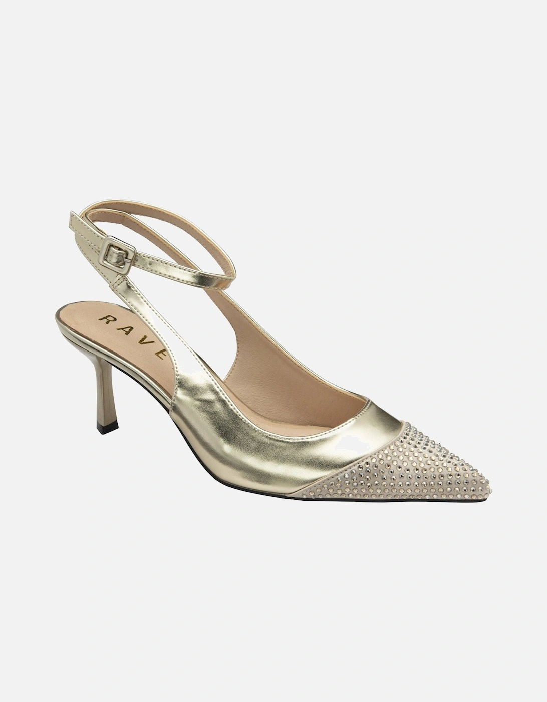 Catrine Womens Slingback Court Shoes, 5 of 4