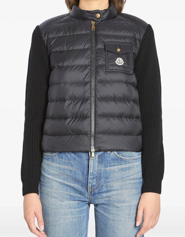Womens Hybrid Cardigan Black
