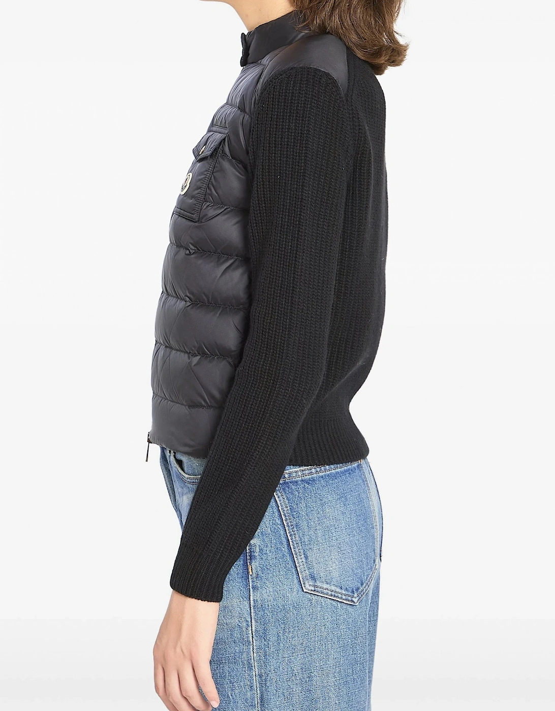 Womens Hybrid Cardigan Black