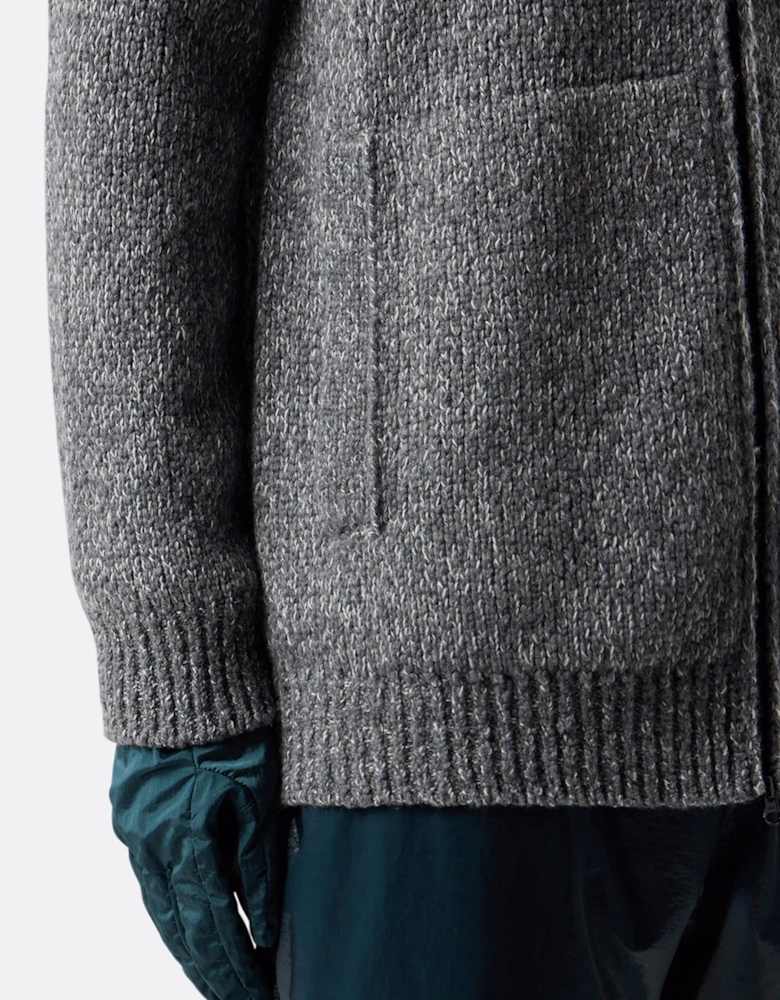 S00N1 Zip Sweater Cement