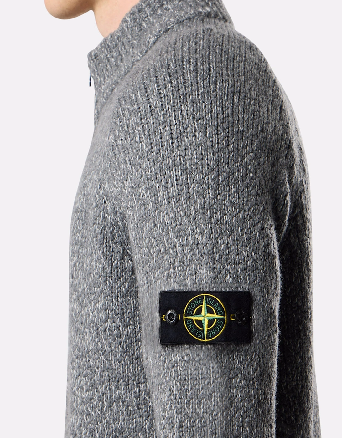 S00N1 Zip Sweater Cement