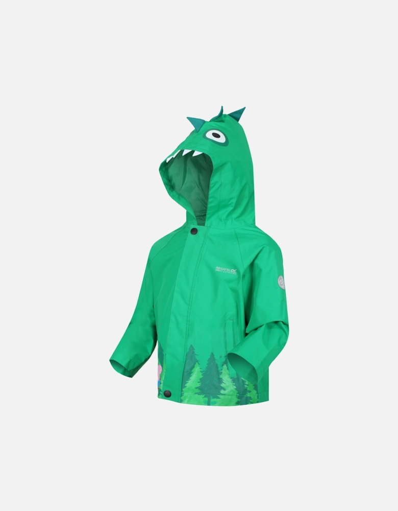 Childrens/Kids Dinosaur Waterproof Jacket