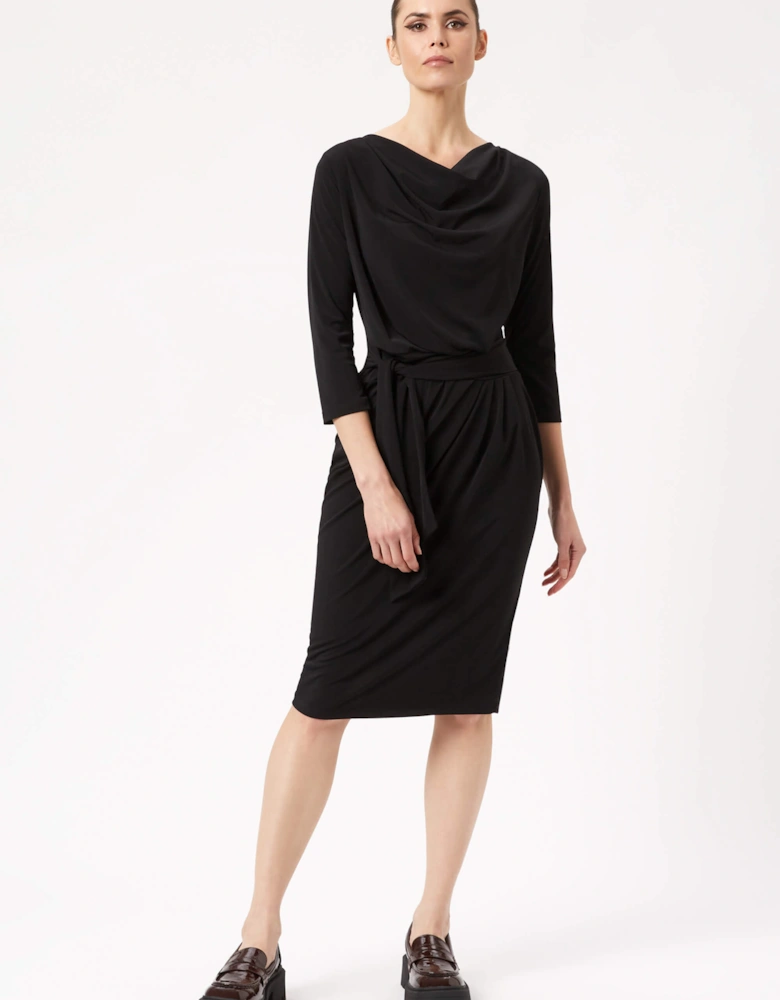 Ruched Belt Dress
