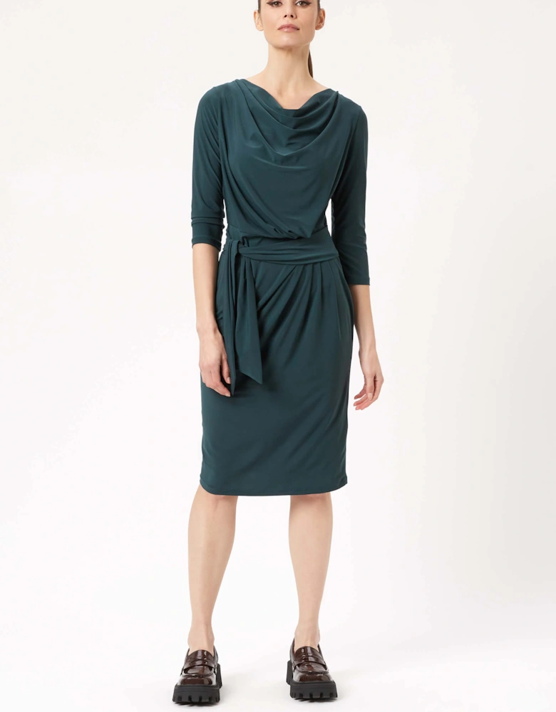 Ruched Belt Dress