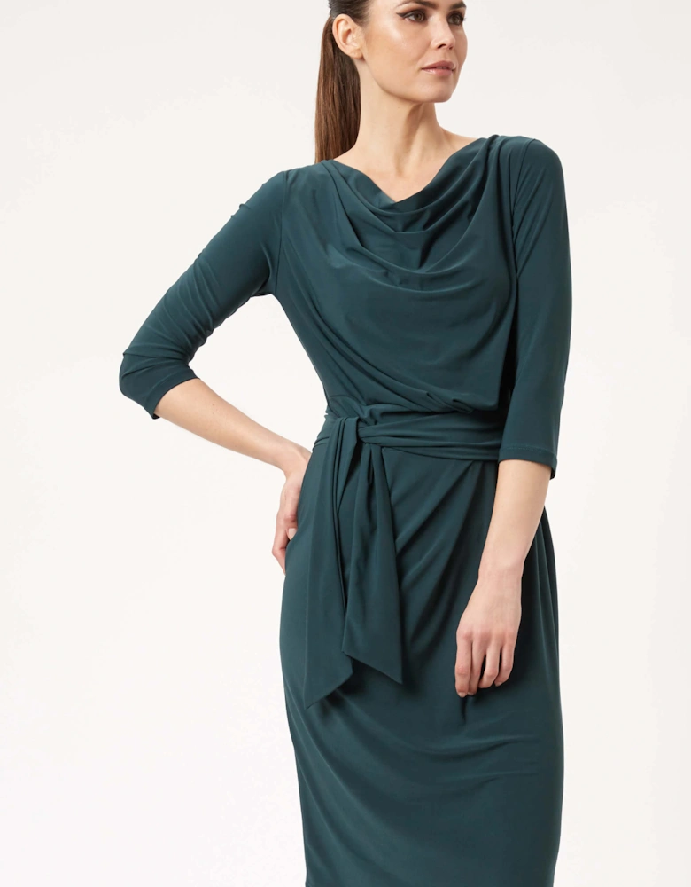 Ruched Belt Dress