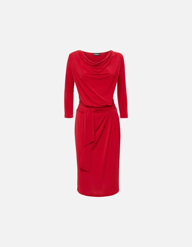 Ruched Belt Dress