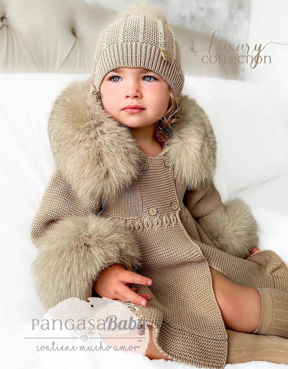Sand Faux Fur Cuffs