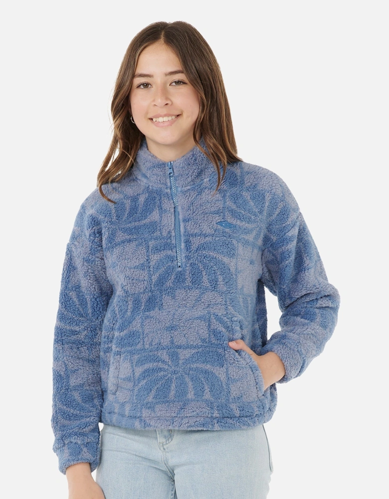Rip Curl Kids Aots Oceanic Patterned Polar Full Zip Fleece