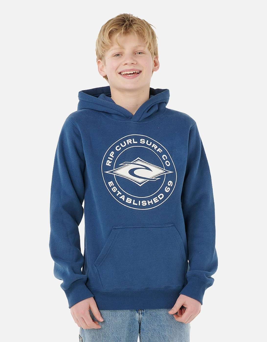Rip Curl Kids Stapler Front Print Graphic Logo Hoodie, 2 of 1