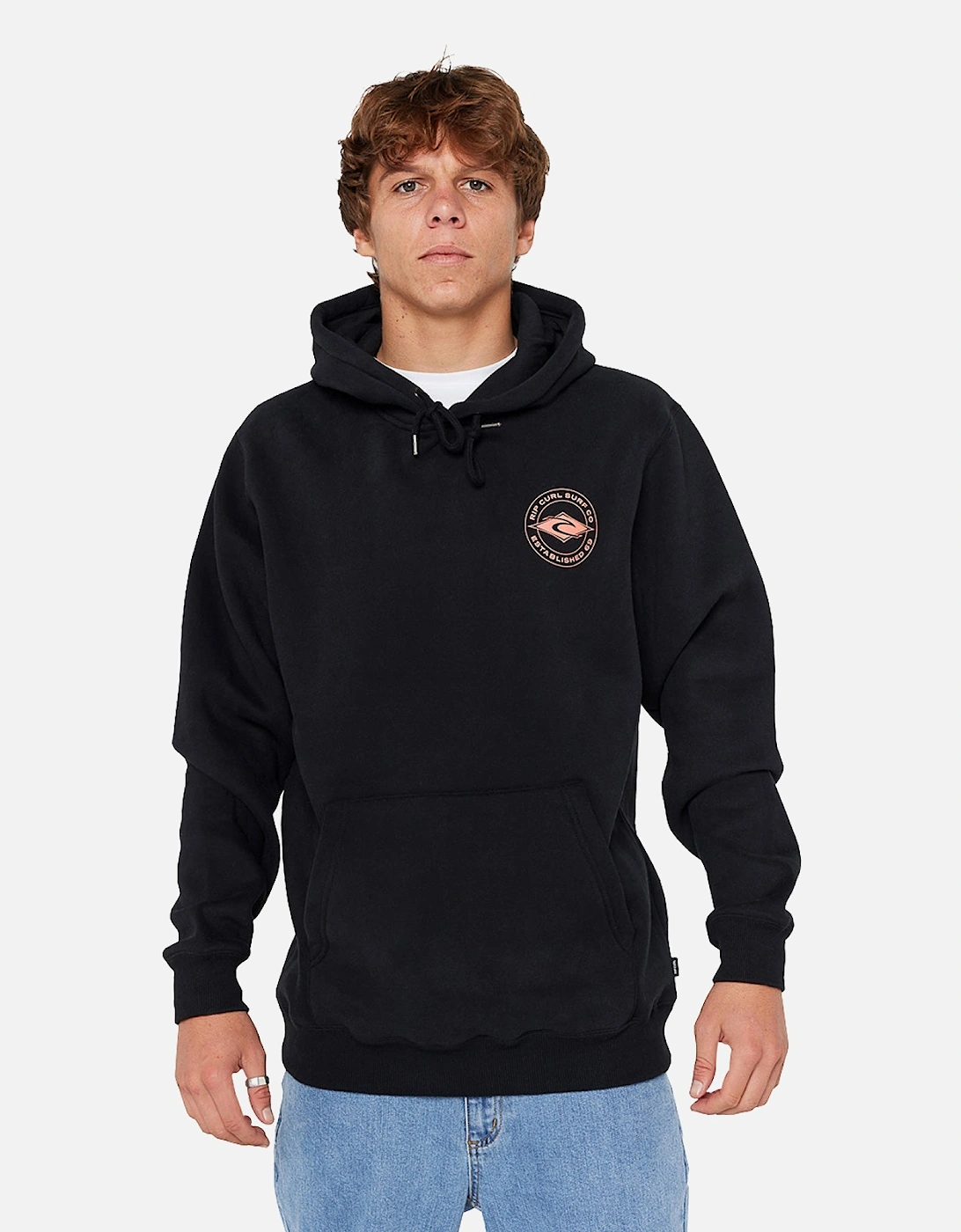 Rip Curl Mens Staple Back Print Logo Hoodie, 2 of 1