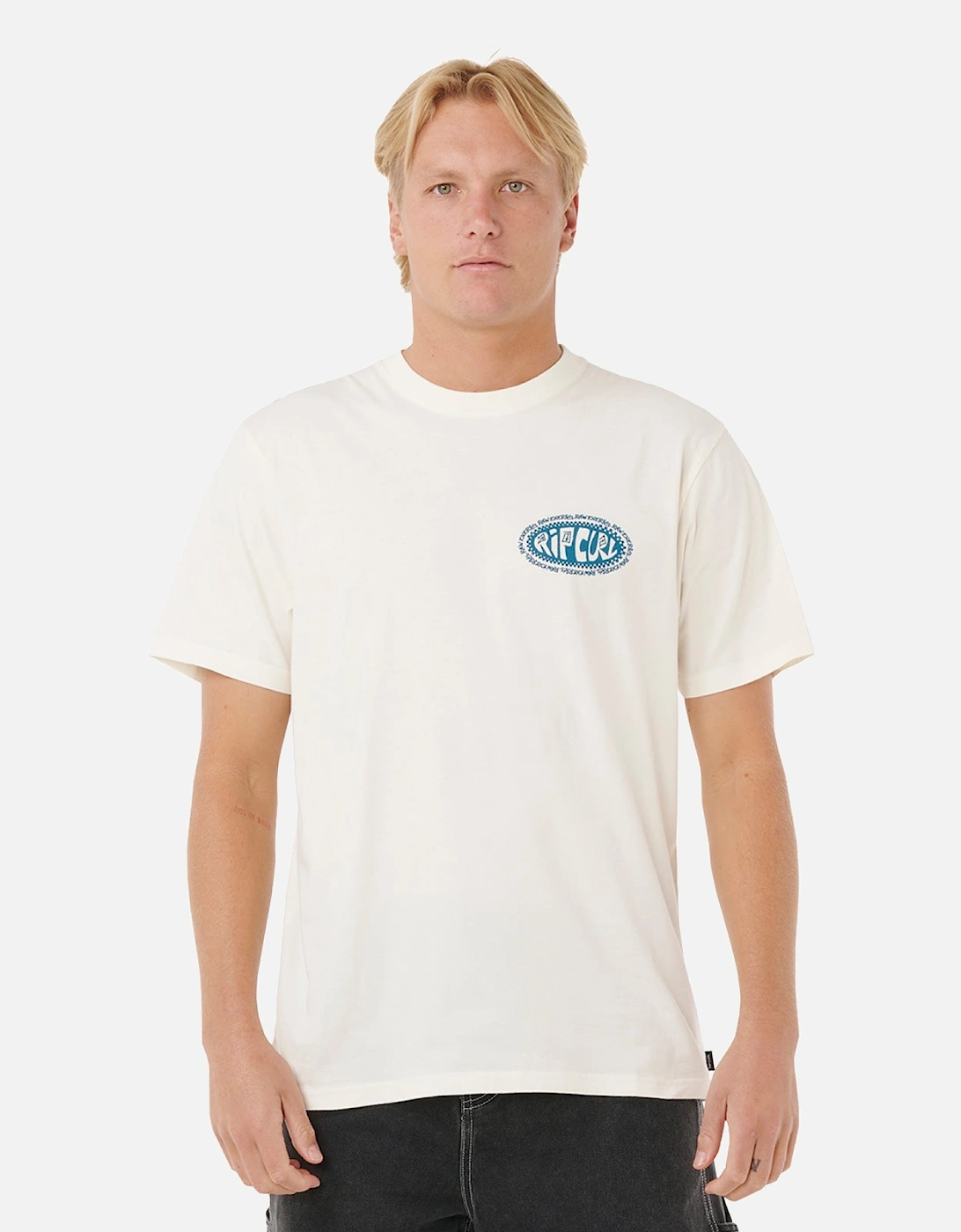 Rip Curl Mens Raw Energy De Oval Graphic Short Sleeve T-Shirt, 2 of 1
