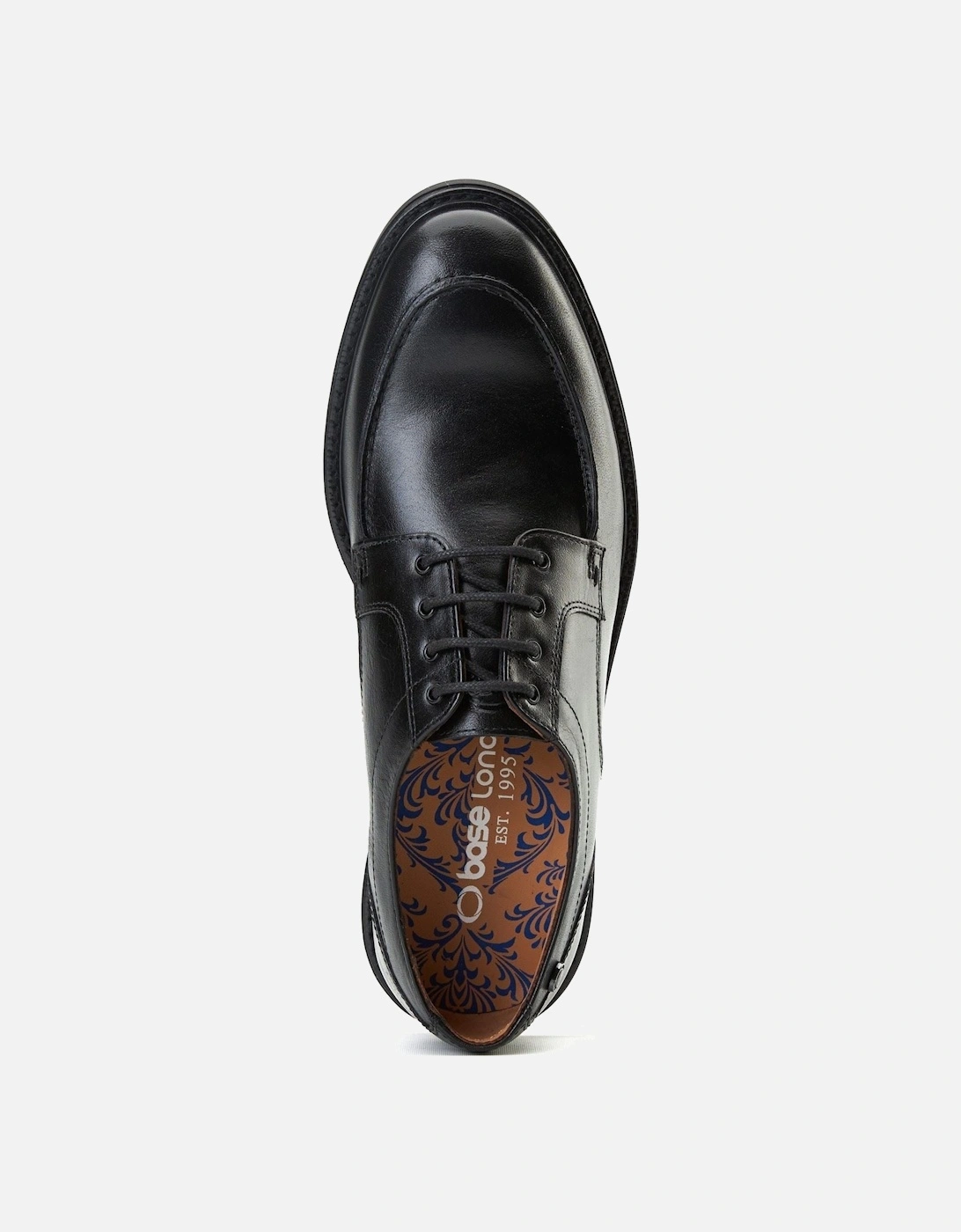 London Surrey Leather Men's Black Brogues Shoes
