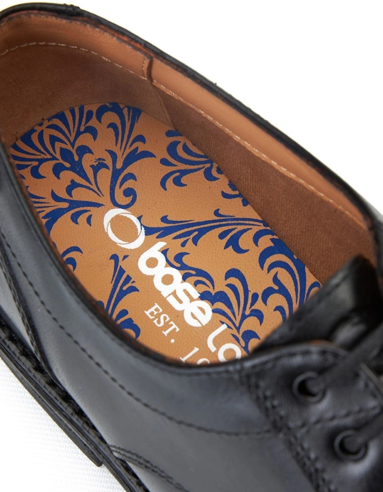 London Surrey Leather Men's Black Brogues Shoes