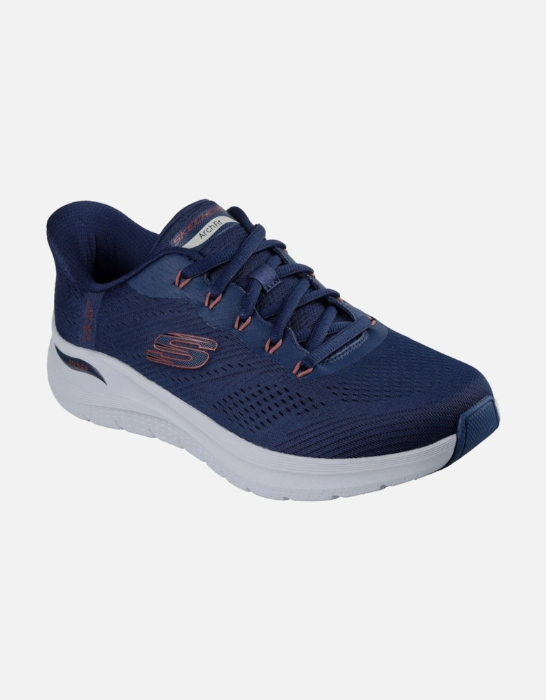 Arch Fit 2.0 Lestur Textile Men's Navy/Red Trainers