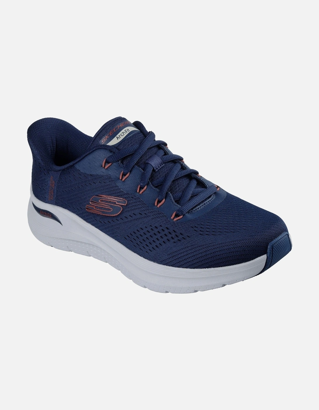 Arch Fit 2.0 Lestur Textile Men's Navy/Red Trainers, 6 of 5