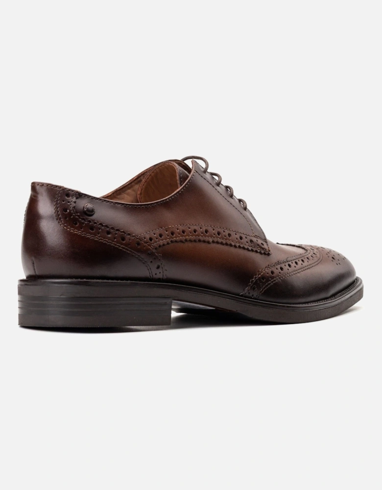 London Pocket Leather Men's Brown Brogues Shoes