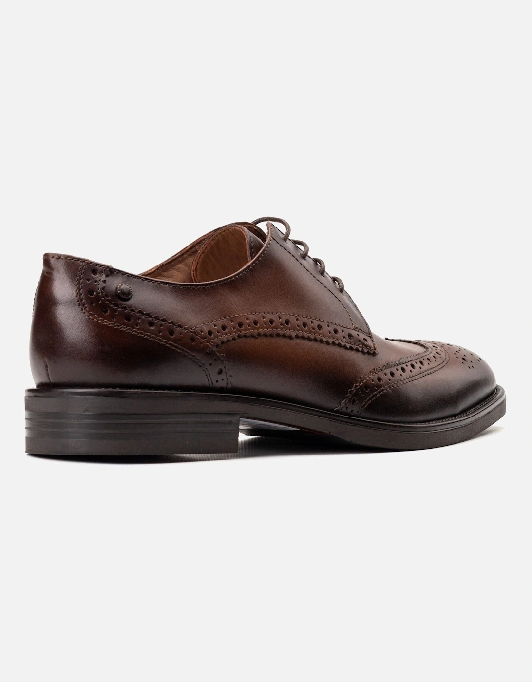 London Pocket Leather Men's Brown Brogues Shoes