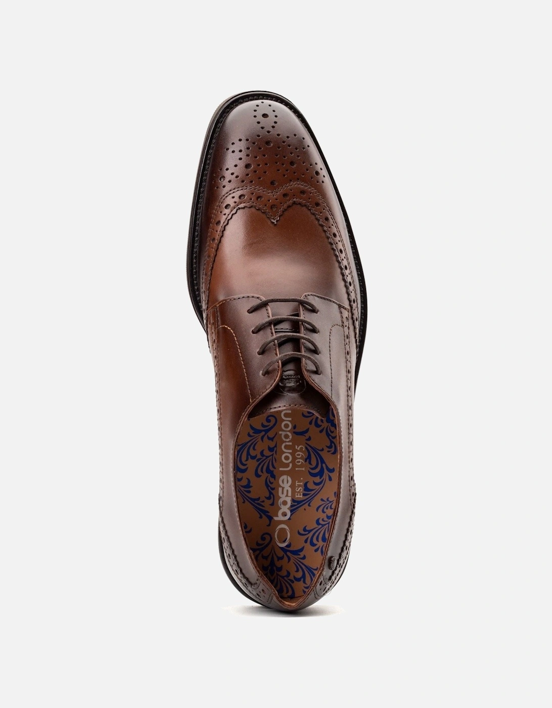 London Pocket Leather Men's Brown Brogues Shoes