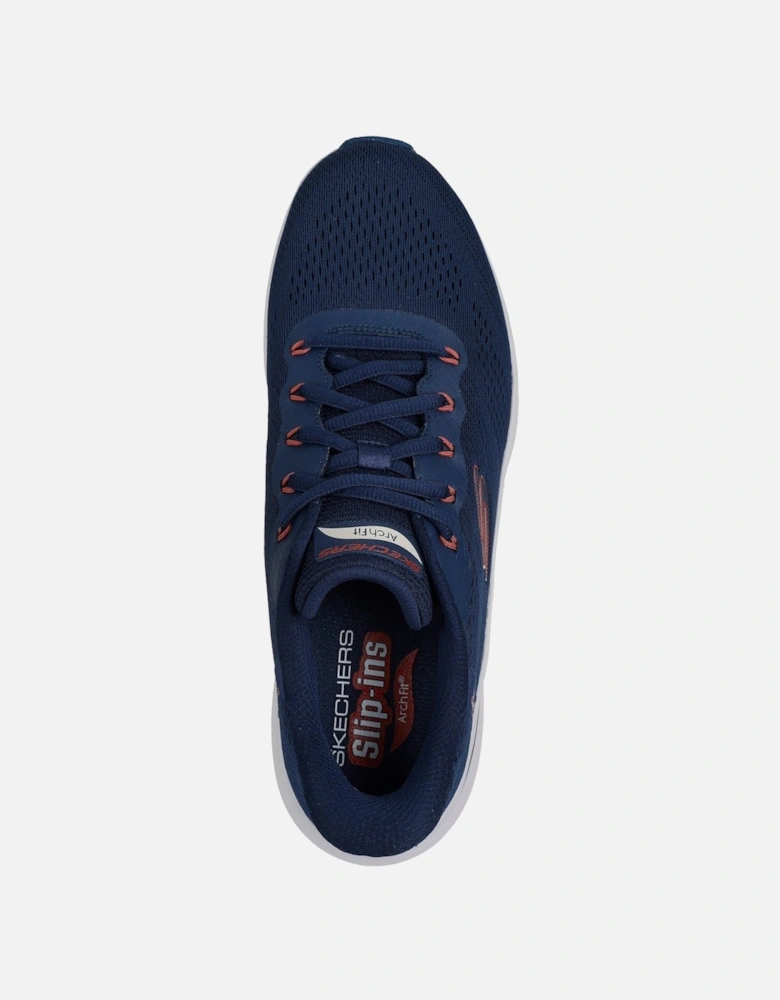 Arch Fit 2.0 Lestur Textile Men's Navy/Red Trainers