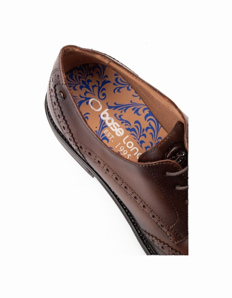 London Pocket Leather Men's Brown Brogues Shoes