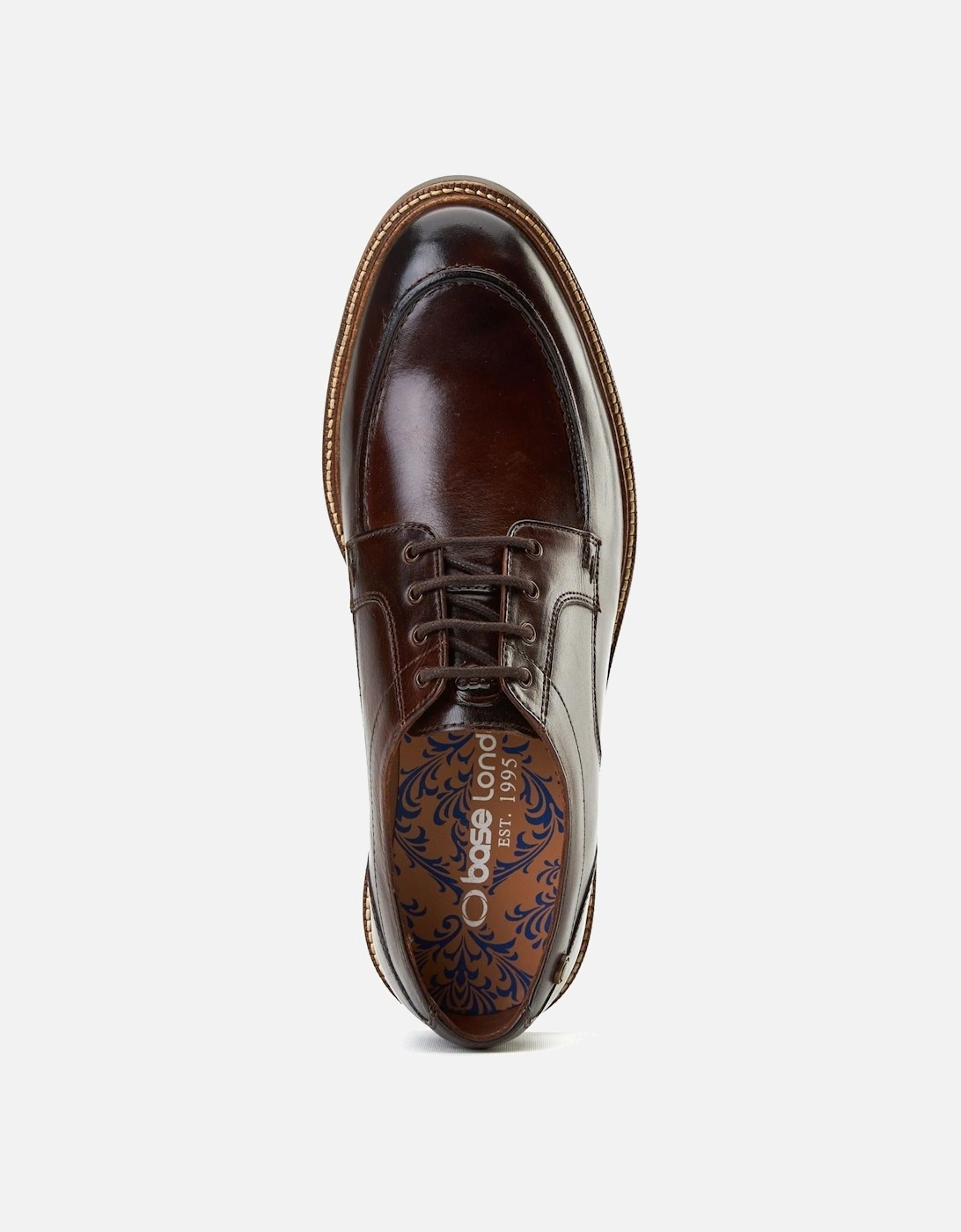London Surrey Leather Men's Burnt Brown Brogues Shoes