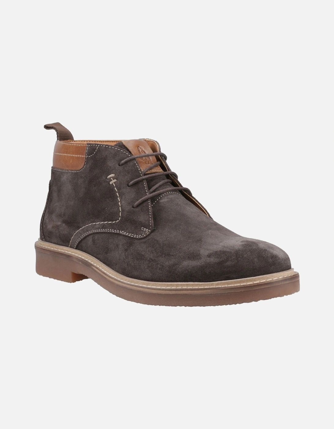 Hush Puppies Men's Hush Puppies Gideon Suede Men's Chocolate Ankle Boots - Brown
