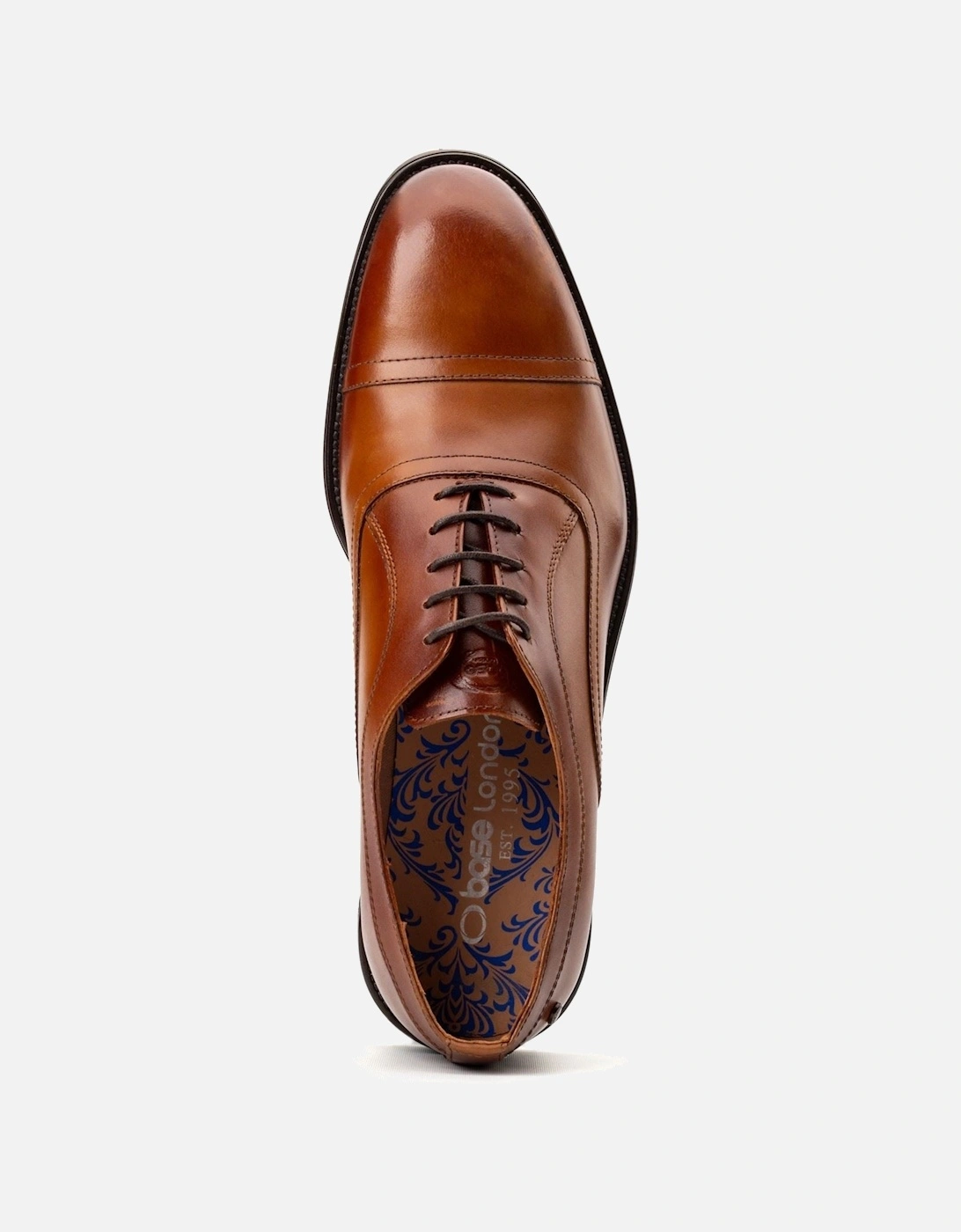 London Lapel Leather Men's Tan Oxford Shoes