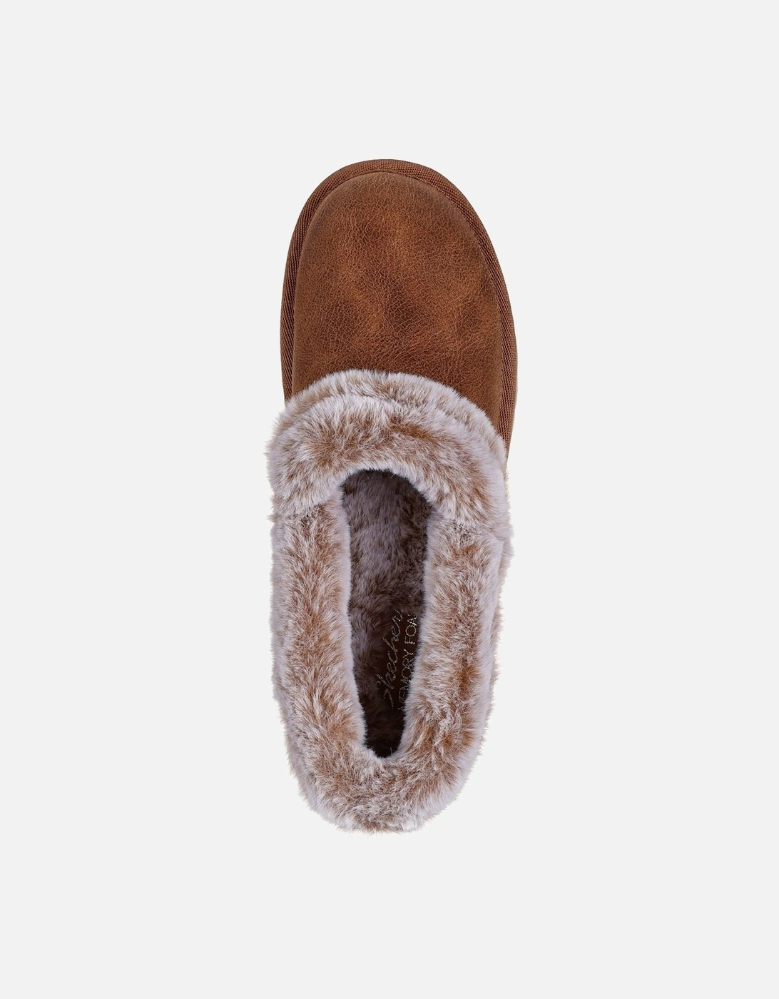 Cozy Up Polyester Women's Chestnut Slippers