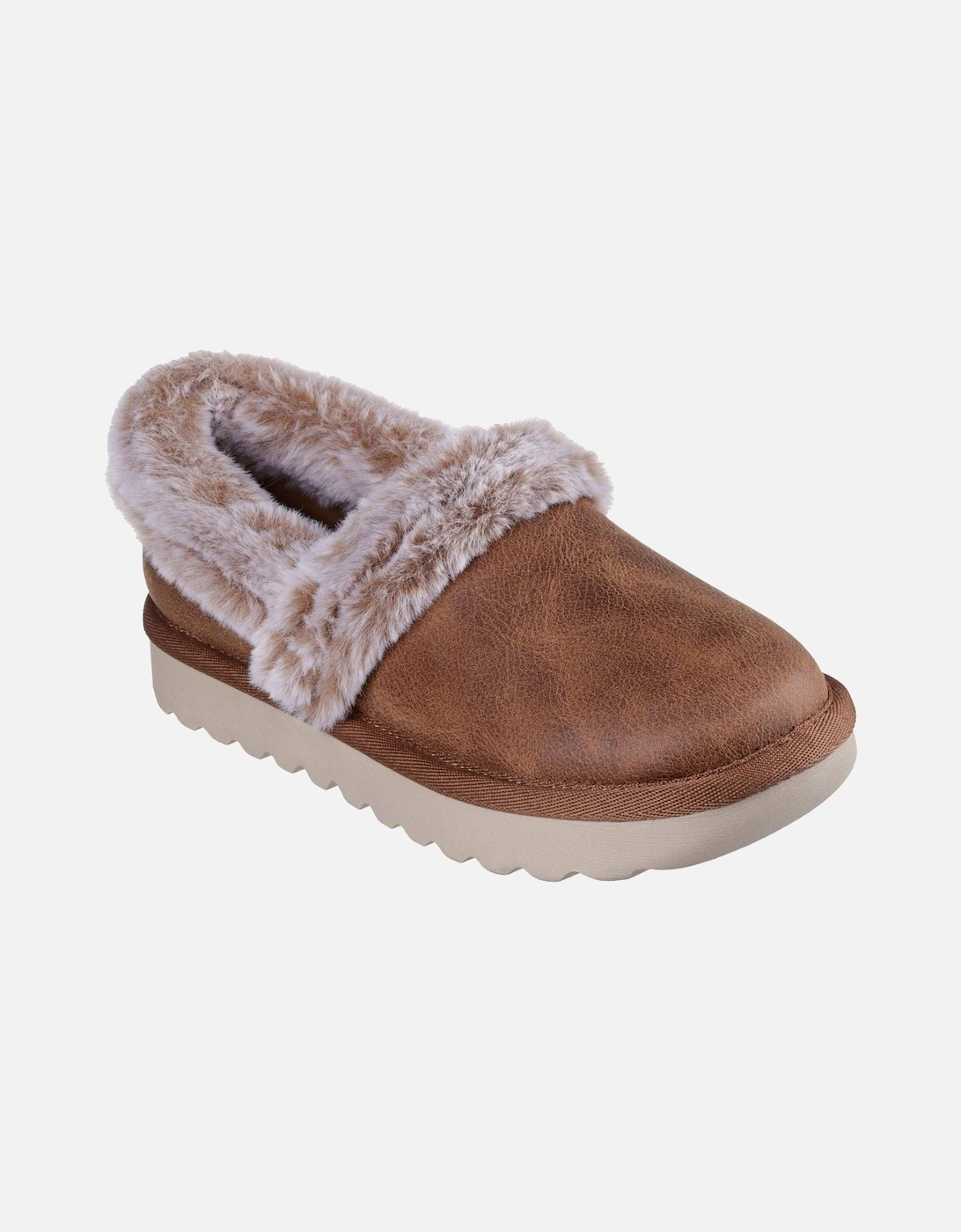 Cozy Up Polyester Women's Chestnut Slippers, 6 of 5