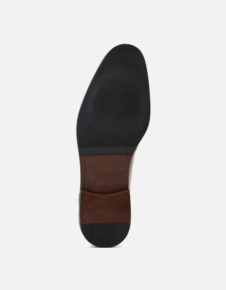 London Pocket Leather Men's Black Brogues Shoes