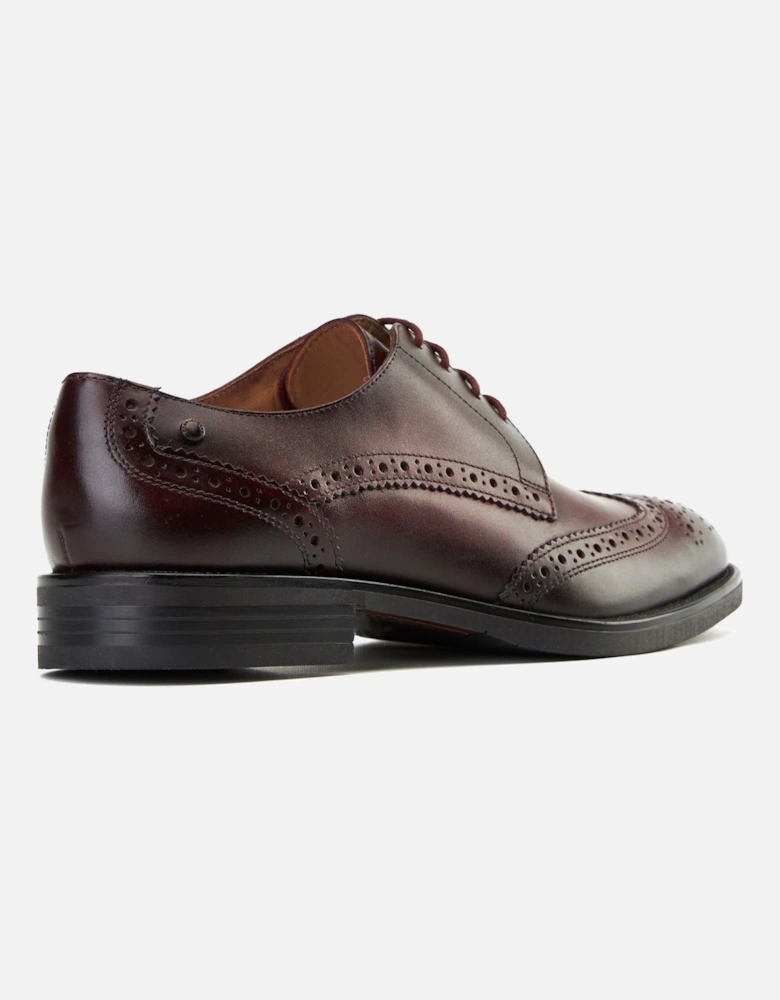 London Pocket Leather Men's Bordo Brogues Shoes