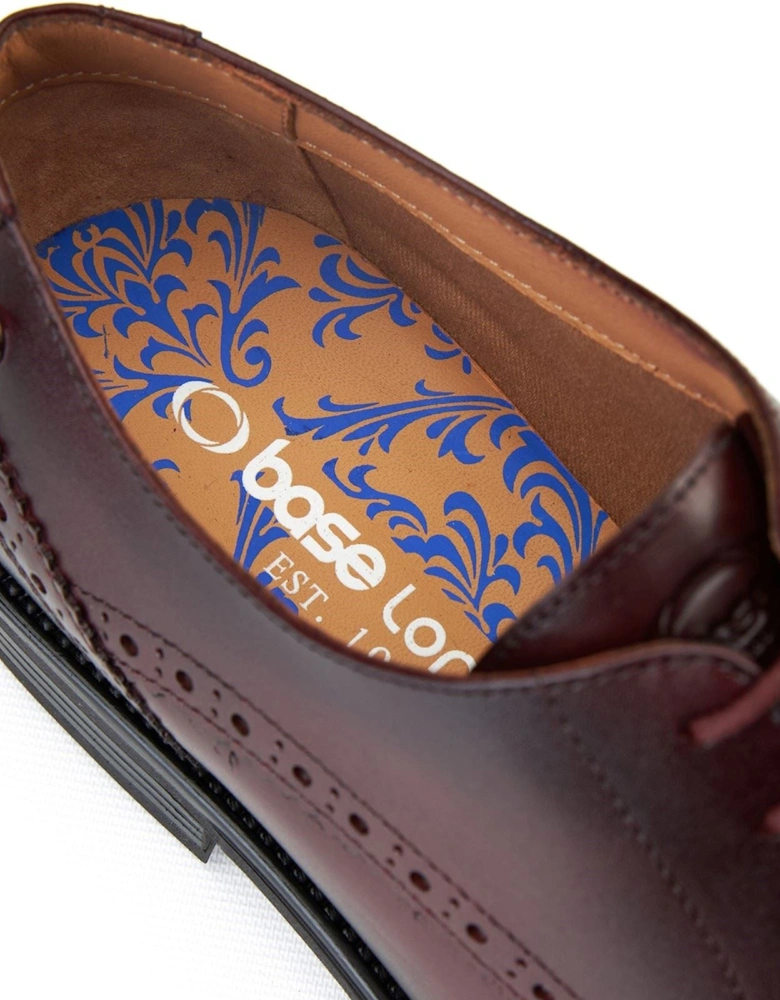 London Pocket Leather Men's Bordo Brogues Shoes