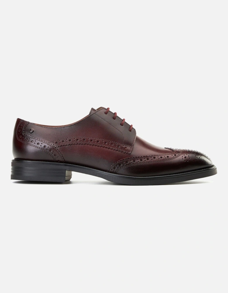 London Pocket Leather Men's Bordo Brogues Shoes