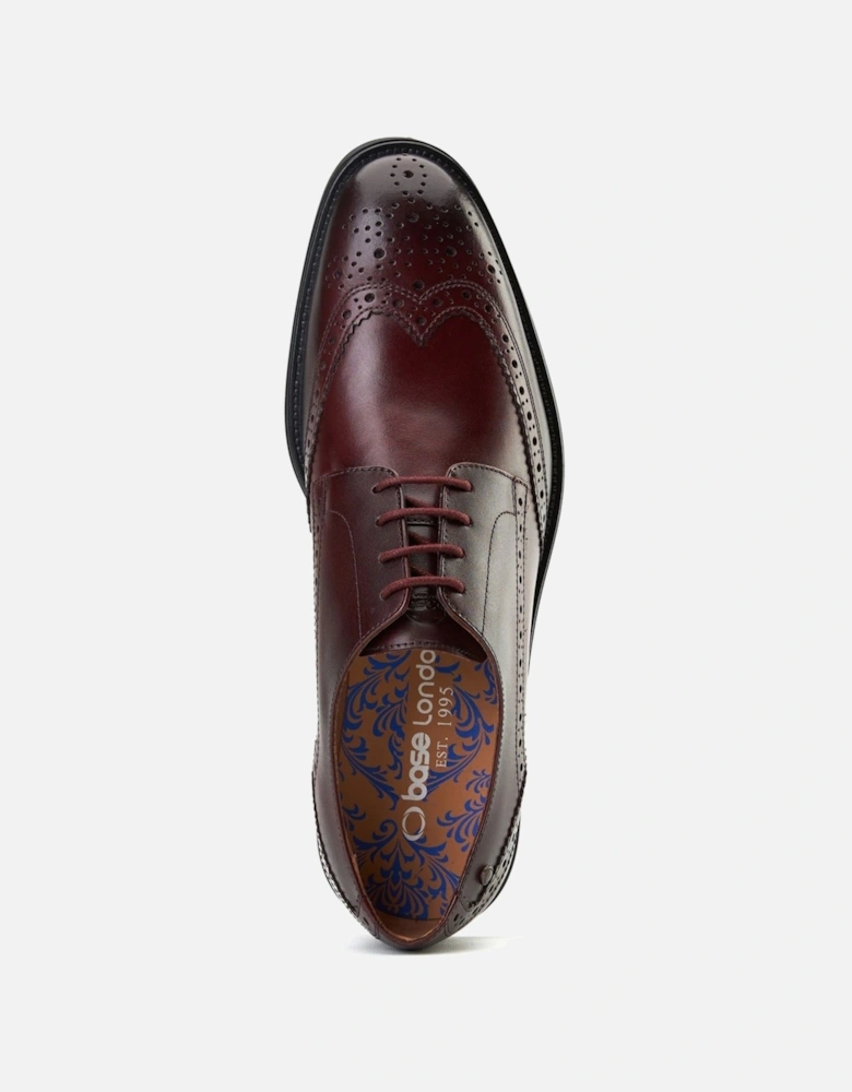 London Pocket Leather Men's Bordo Brogues Shoes
