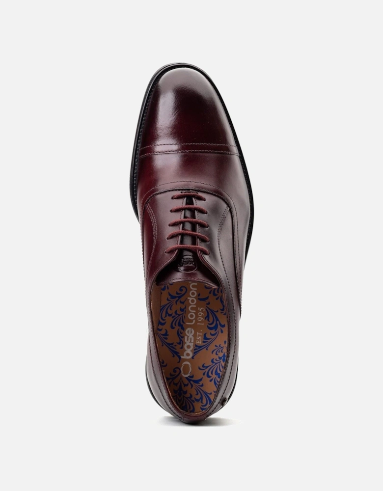 London Lapel Leather Men's Bordo Oxford Shoes