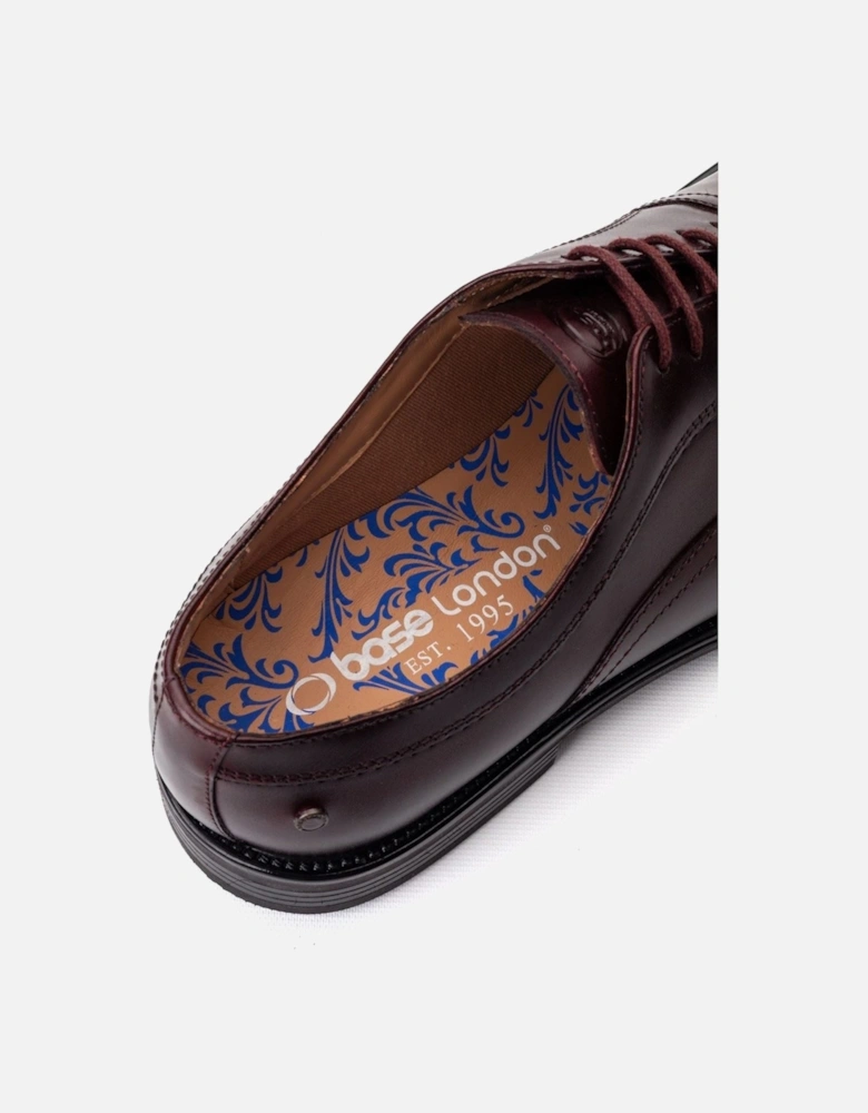 London Lapel Leather Men's Bordo Oxford Shoes