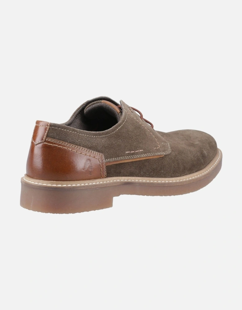 Guy Leather Men's Khaki Lace-Up Shoes