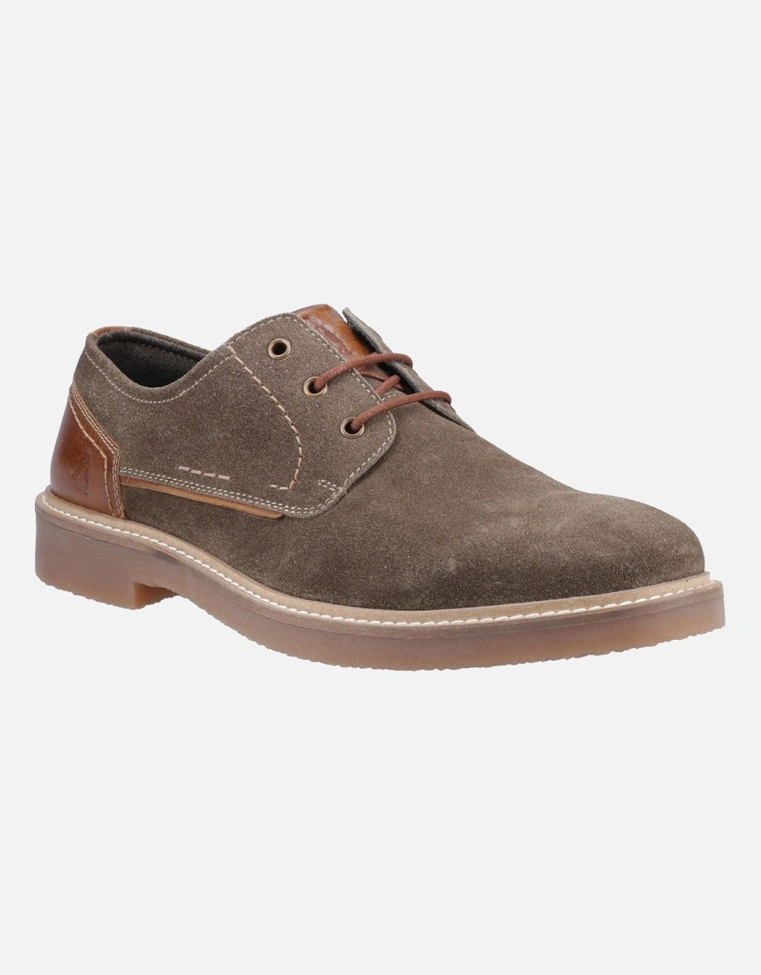 Guy Leather Men's Khaki Lace-Up Shoes, 6 of 5