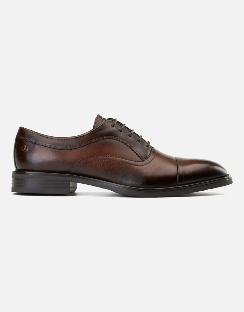 London Lapel Leather Men's Brown Oxford Shoes
