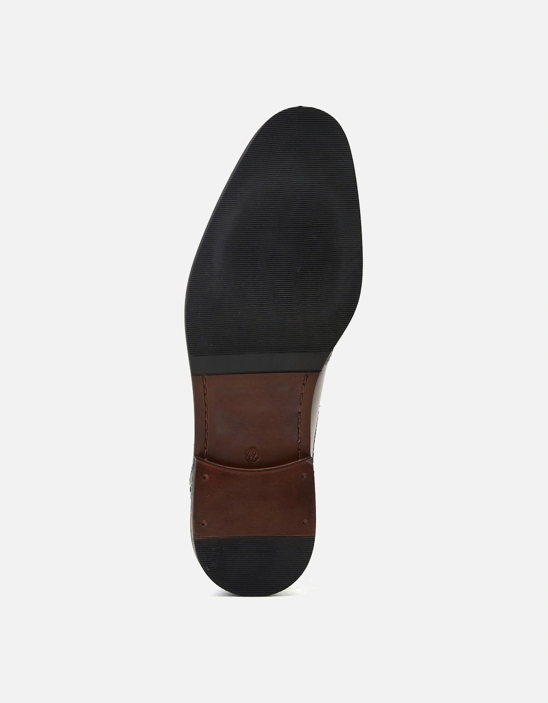 London Lapel Leather Men's Brown Oxford Shoes
