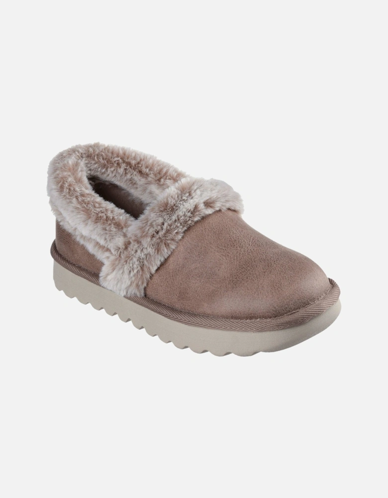 Cozy Up Synthetic Women's Taupe Slippers