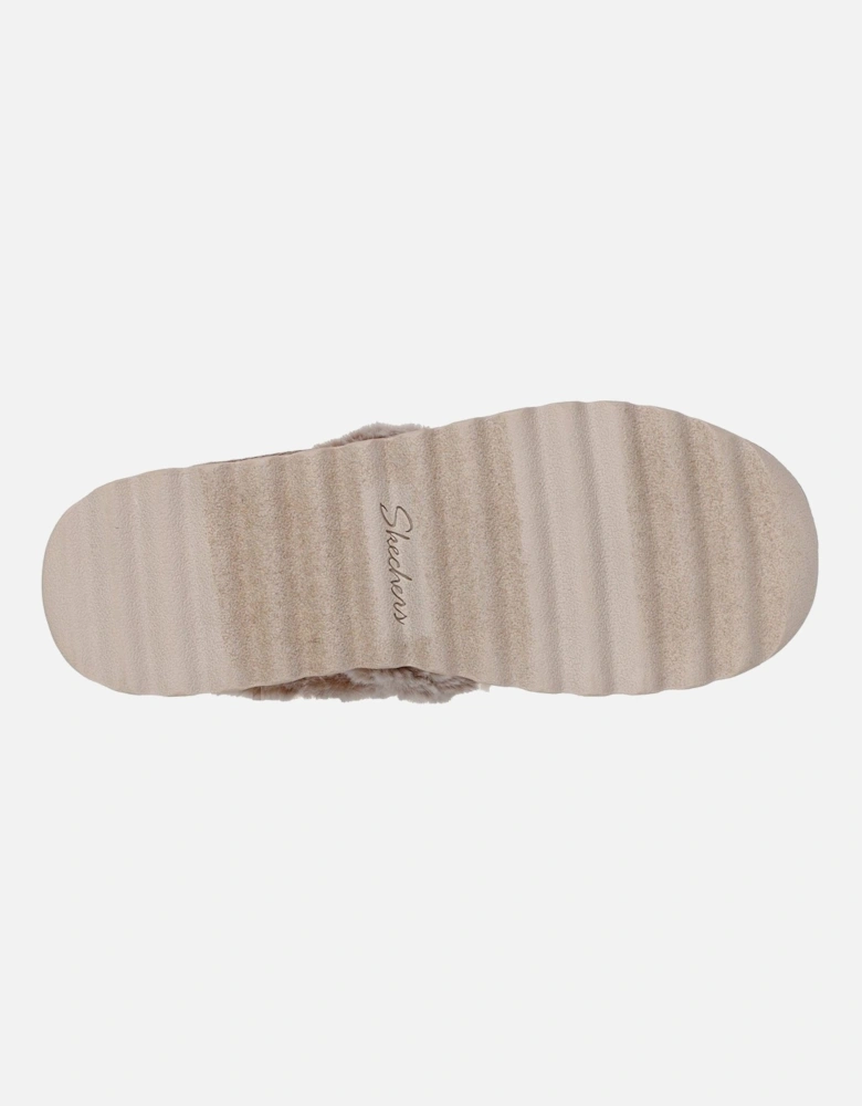 Cozy Up Synthetic Women's Taupe Slippers