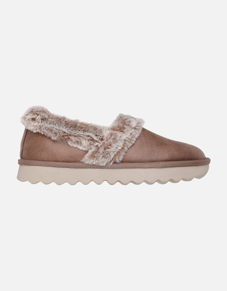 Cozy Up Synthetic Women's Taupe Slippers